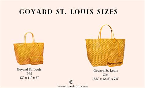 goyard tote green sizes comparison|how much are goyard totes.